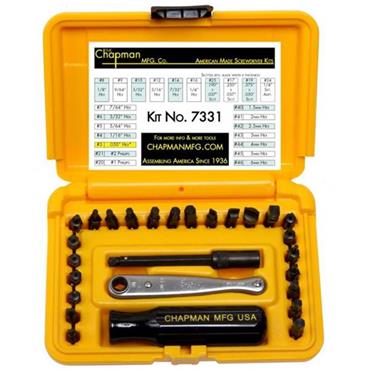 CHAPMAN 7331 Standard Metric Allen Hex Screwdriver Set