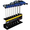 Klein Tools JTH68M 8 Piece Metric T-Handle Hex Key Set with Stand