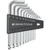 PB Swiss Tools PB 212Z.H 3/32'' - 5/16'' Ballpoint Short Imperial Hex Key Wrench Set