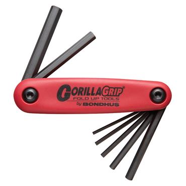 Bondhus Gorilla Grip Foldup Metric Hex Key Set 2-8mm 12587