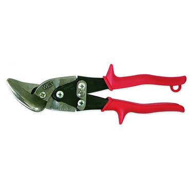 Wiss M6R 234.95mm Metalmaster Offset Snips Cuts Straight to Left, Red Grips