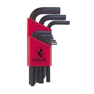 Bondhus HLX9 Chamfered L-Wrench Metric Hex Key Set 1.5-10mm 