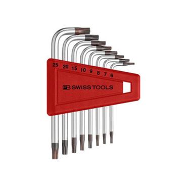 PB Swiss Tools PB 410 H/6-25 Ballpoint L-Wrench Set for Torx® screws in handy plastic holders