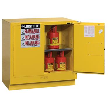 Justrite 8923001 EX Undercounter Yellow Manual Safety Flammable Cabinet