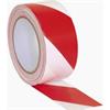 JSP HDH001-005-400 Red/White Striped Warning Non-Adhesive Barrier Tape 70mm x 500m