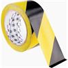 JSP HDH001-005-300 Black/Yellow Striped Warning Non-Adhesive Barrier Tape 70mm x 500m