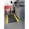 NO TRAX 91cm x 60cm Black /Yellow Cushion Trax Anti Fatigue Matting
