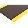 NO TRAX 91cm x 60cm Black /Yellow Cushion Trax Anti Fatigue Matting