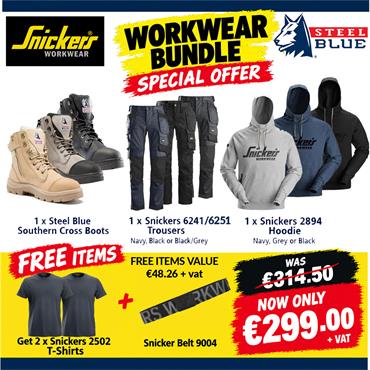 Workwear Stylish Workwear Bundle, Hoodie, Trousers, Boots - FREE Belt & 2 x T-Shirts
