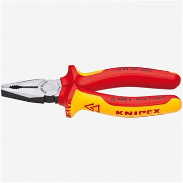 KNIPEX 01 06 160 VDE Combination Pliers, 160mm