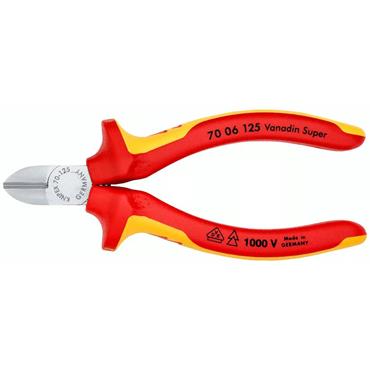 KNIPEX 70 06 160 VDE Diagonal Cutter, 160mm