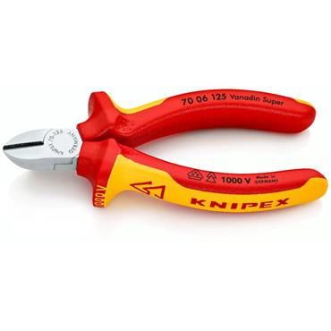 KNIPEX 70 06 180 VDE Diagonal Cutter, 180mm
