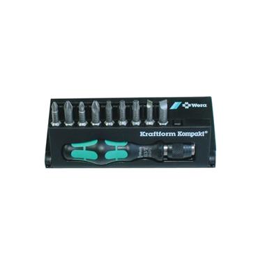 Wera 505665300110 Piece Kraftform Kompakt Screwdriver Bit Set