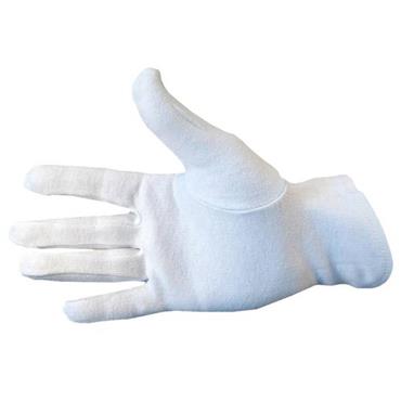 CITEC STOCBL Womens White High Quality Bleached Stockinette Cotton Gloves 