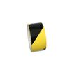ULTRATAPE 1165 Black/Yellow Striped Overlaminated Floor Marking Cleanroom Tape 50mm x 22m