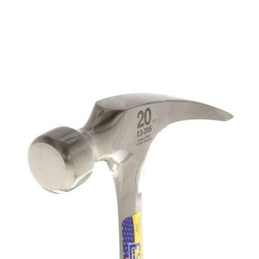 Estwing E3/20S 20oz Nail Hammer Straight Claw with Vinyl Grip 