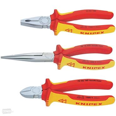 Knipex 00 20 12 3 Piece Electro Pack VDE Pliers Set