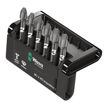 Wera 05057692001 6 Piece Bit-Check Impaktor 1 Screwdriver Bit Set