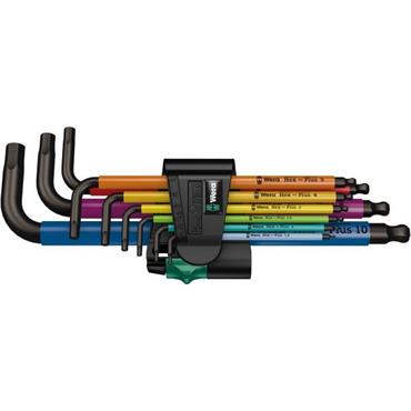 Wera 05073593001 9 Piece SB Hex-Plus Multicolour Metric L-Key Set
