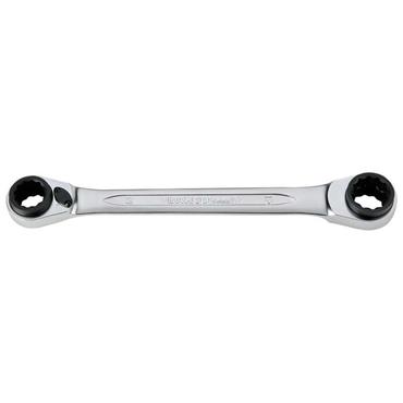 Bahco 4-in-1 Ratcheting Ring Wrenches with Chrome Finish 4,5,6,7mm  S4RM