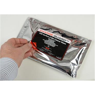 DESCO EUROPE 8004 Charge Guard, Surface & Mat Cheaner, 25 Wipes