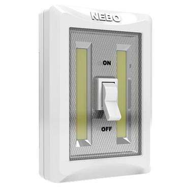 Nebo Flipit 400 LED Everywhere Light with Wall Switch Twin Pack