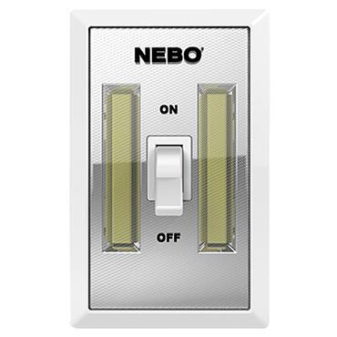 Nebo Flipit 400 LED Everywhere Light with Wall Switch Twin Pack