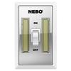 Nebo Flipit 400 LED Everywhere Light with Wall Switch Twin Pack