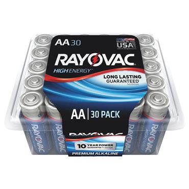 Rayovac 815-30PPTK 30 Piece High Energy AA Alkaline Batteries