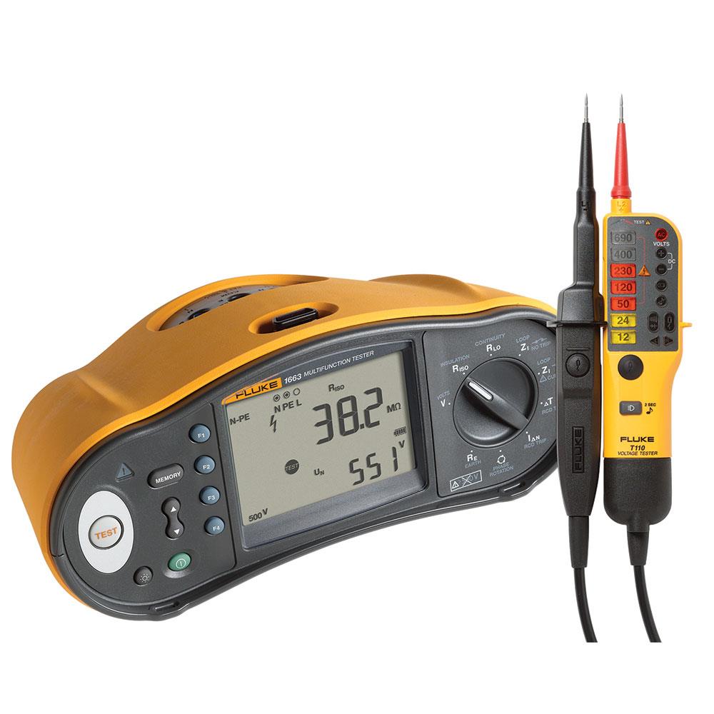FLUKE 1663/T110 Installation Tester UK Kit + T110 available online