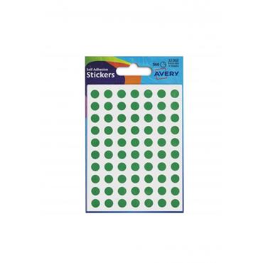 CITEC 309879 8mm Round Green Dot Labels