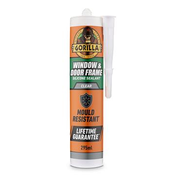GORILLA GLUE GG121945 Window  & Door  Frame Sealant, 295ml, Clear