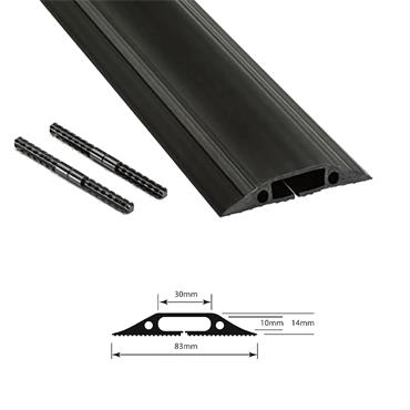 CITEC Cable Cover Black 80mm Wide 1.8m Long