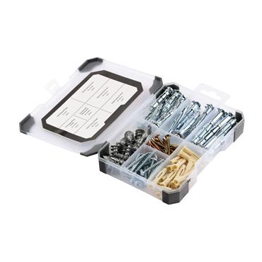 TIMCO TRAY520 Plasterboard Fixings, Mixed Tray, 102 Piece Set