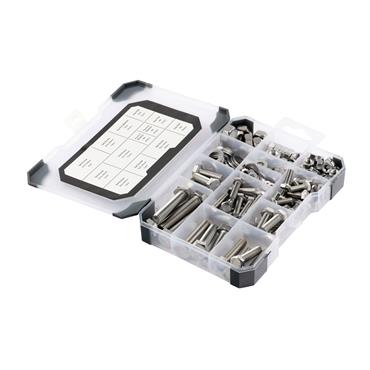TIMCO TRAY620 Mixed Screws, Nuts,  Washers Set - Zinc, 199 Piece
