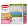Rubbermaid 1806231 4 Piece Sandwich Kit Lunch Blox