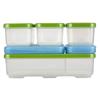 Rubbermaid 1806233 5 Piece Lunch Blox Entree Kit - Clear with Green Lid