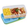 Rubbermaid 1806233 5 Piece Lunch Blox Entree Kit - Clear with Green Lid