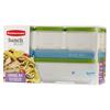 Rubbermaid 1806233 5 Piece Lunch Blox Entree Kit - Clear with Green Lid