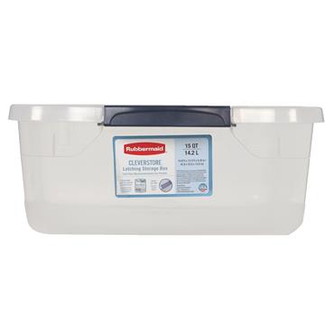 Rubbermaid 611808 14 Litre Storage Tote with Latching Lid