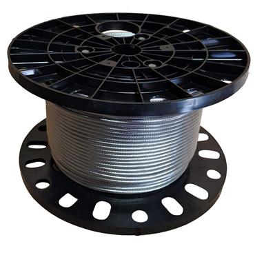 CITEC 1X7WIREROPE Galvanized Steel Spiral Strand Wire Rope 1000ft Roll 0.8mm Thick