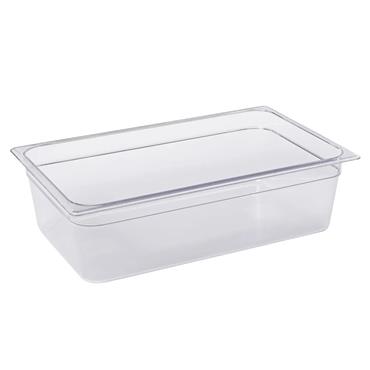 Rubbermaid 132P 19.5 Litre Clear Full Size Cold Food Pan
