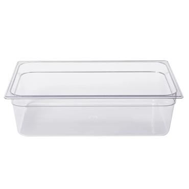 Rubbermaid 132P 19.5 Litre Clear Full Size Cold Food Pan