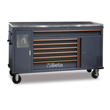BETA 045000181 C45PRO 2.0 MWS/X-ROLLER Mobile Chest,  7 Drawers