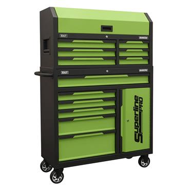 SEALEY AP1080HVG Superline Pro® Topchest & Rollcab, Green