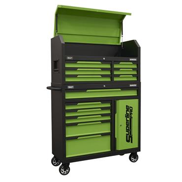 SEALEY AP1080HVG Superline Pro® Topchest & Rollcab, Green