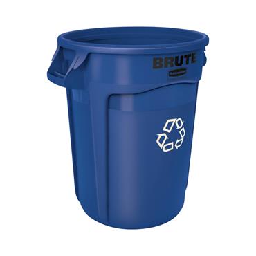 RUBBERMAID FG262073BLUE Polyethylene Waste Bin, Blue, 75 Litres