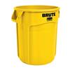 RUBBERMAID FG262000YEL  Polyethylene Waste Bin, Yellow, 75 Litres