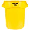 RUBBERMAID FG262000YEL  Polyethylene Waste Bin, Yellow, 75 Litres