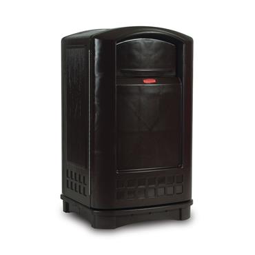 RUBBERMAID FG396400BLA Swing Plastic Waste Bin, Black, 189 Litres